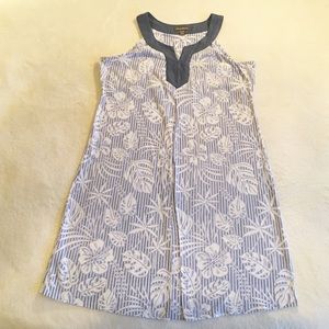 Tommy Bahama Sleeveless Floral V-Neck A-Line Dress